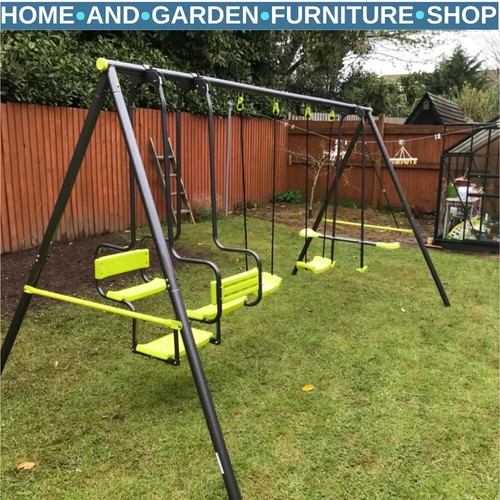 Metal garden swing set with - garden,