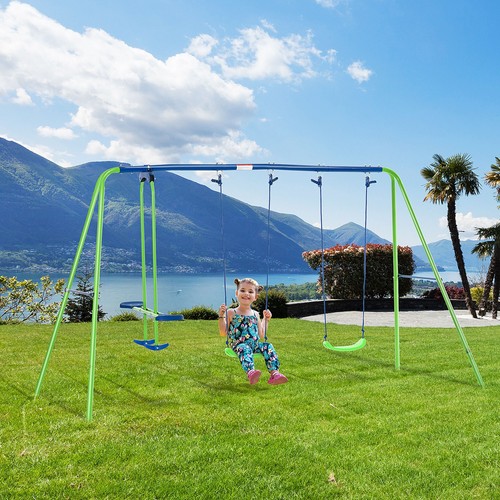 Metal swings seesaw set - 2,