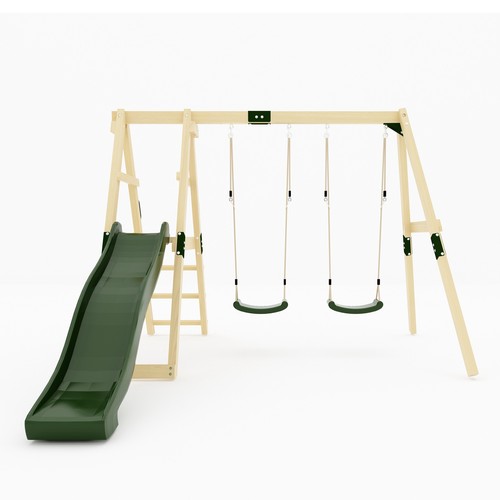 Galactica outdoor wooden swing - wooden,