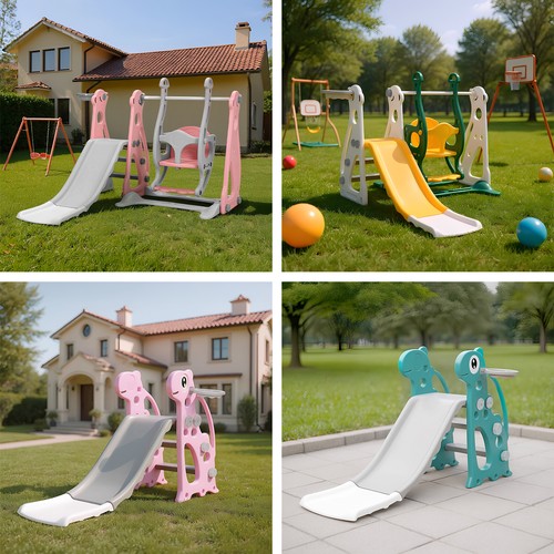 Kids garden swing - garden, slide