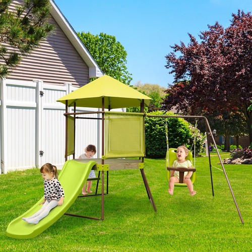 Outdoor kids swing set - set, metal
