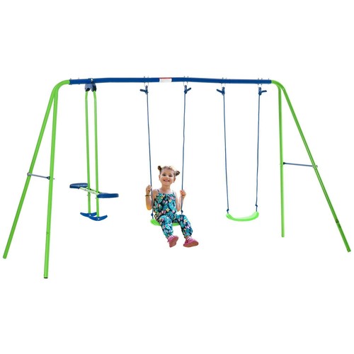 Metal garden swing set - set, height