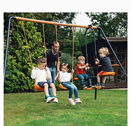 Metal children swing - swing, set