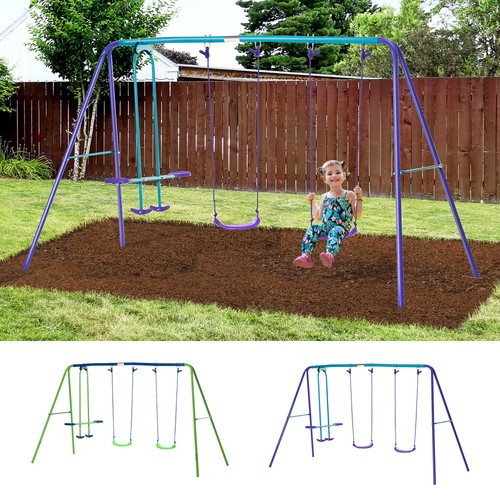 Metal garden swing - metal, set