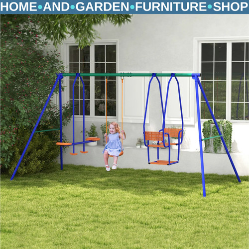 Metal kids swing set - kids,